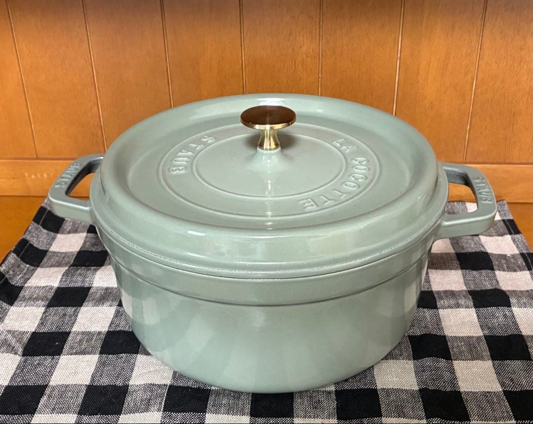 ストウブ ピコ・ココット 24 CM, ラウンド, ユーカリ