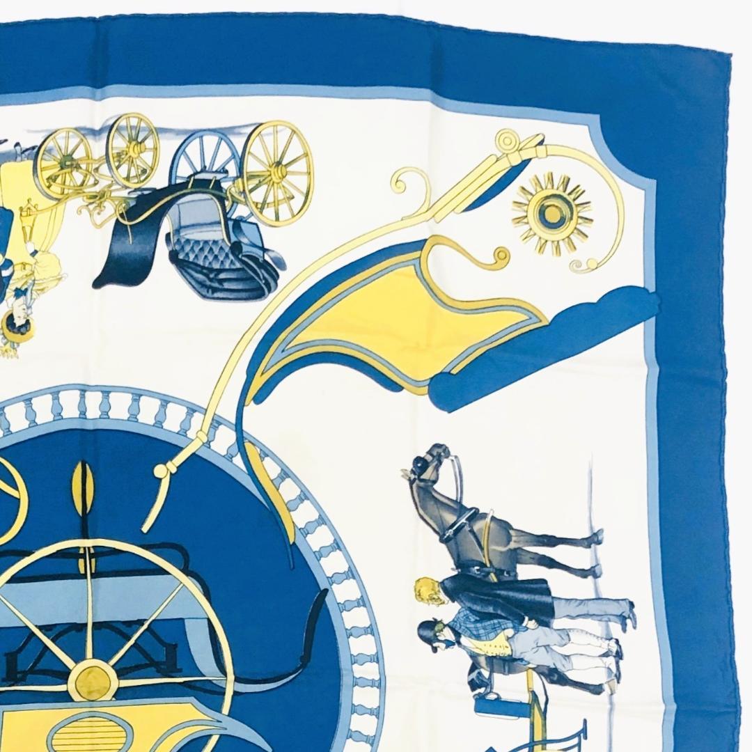 HERMES エルメス カレ90 スカーフ CARROSSIER タグあり