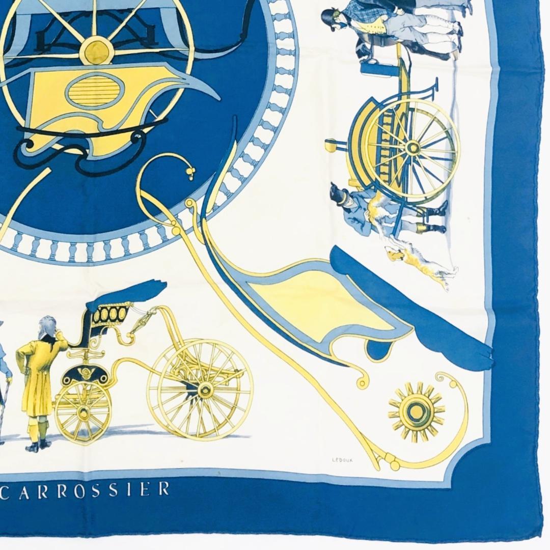 HERMES エルメス カレ90 スカーフ CARROSSIER タグあり