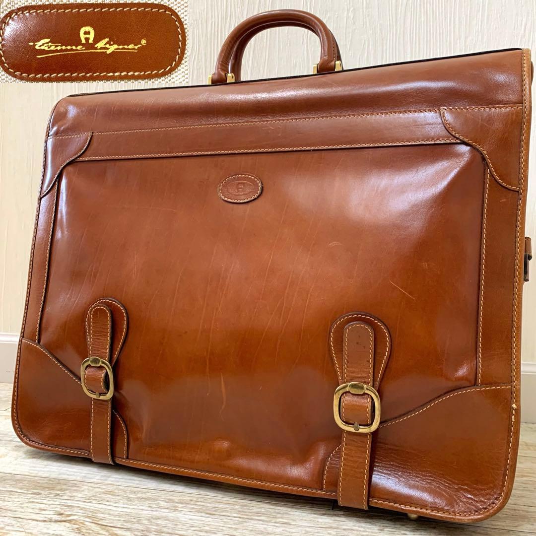 Aigner アイグナー 本革 ガーメントバッグ