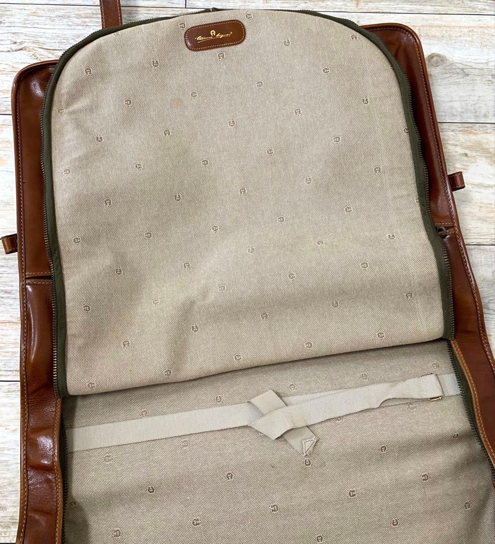 Aigner アイグナー 本革 ガーメントバッグ