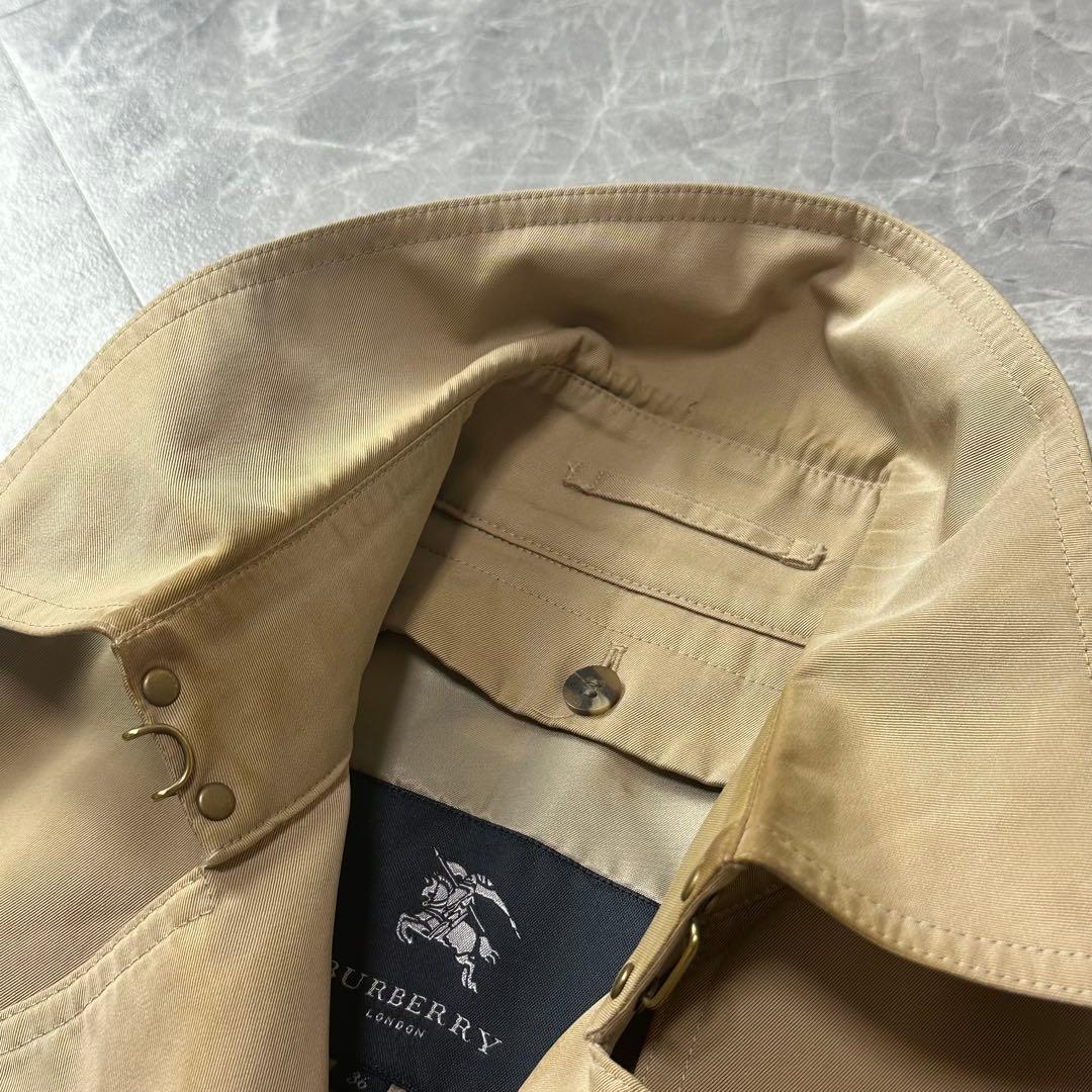 バーバリーロンドン♡トレンチコート　ライナー　ベルト　メガチェック　ハニー　36