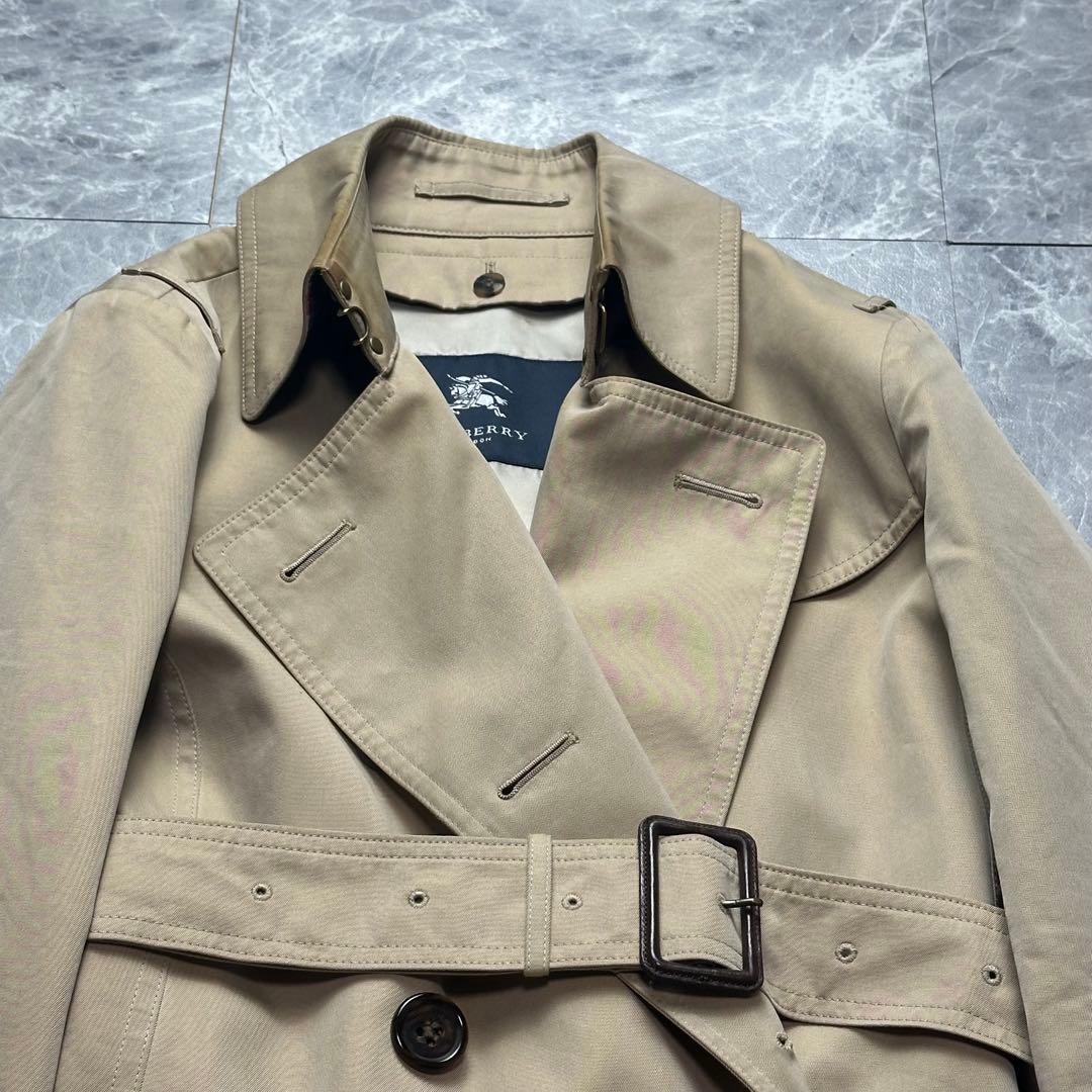 バーバリーロンドン♡トレンチコート　ライナー　ベルト　メガチェック　ハニー　36