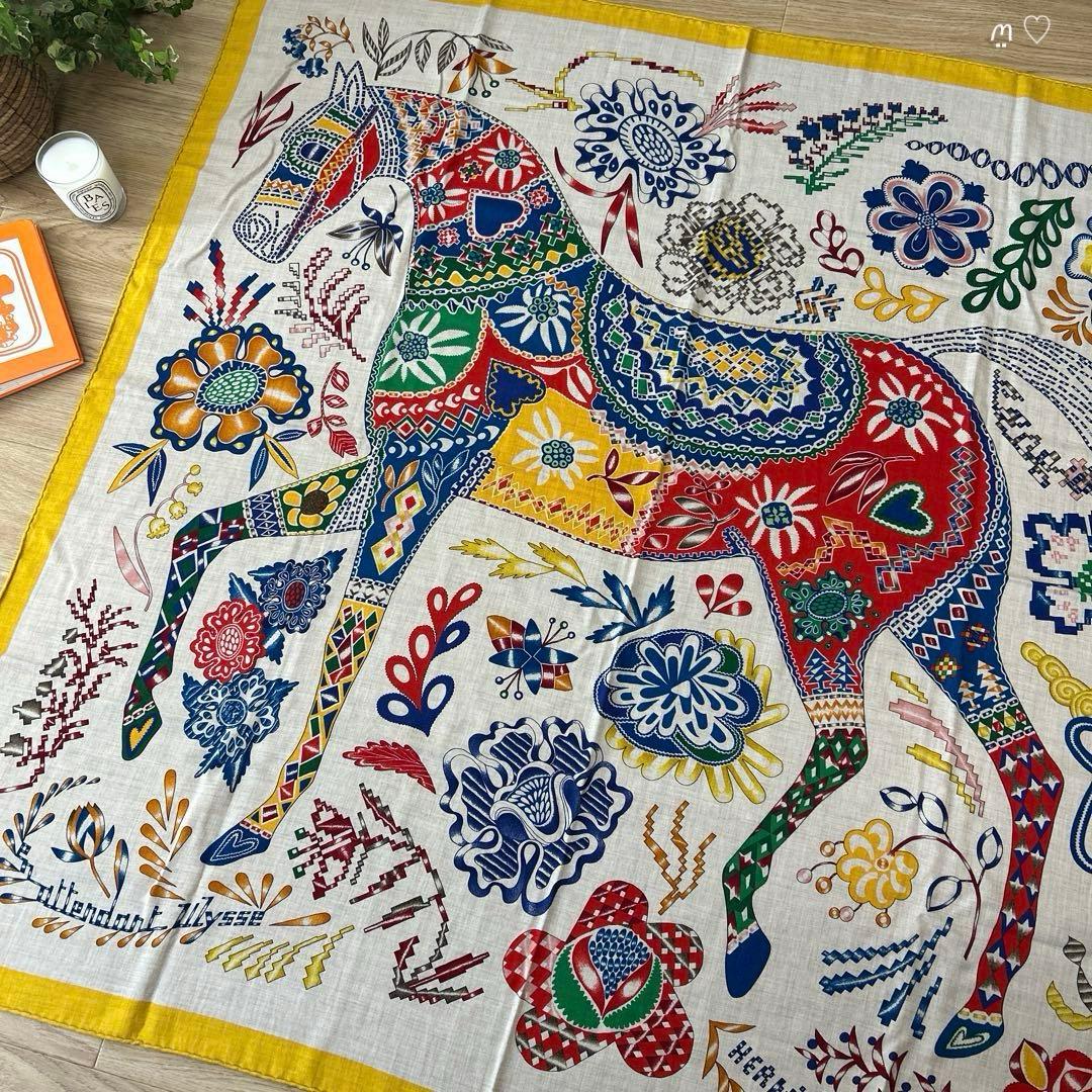 HERMESエルメス　カレ140　ジェアン　オデュッセウスを待ちながら　カシシル