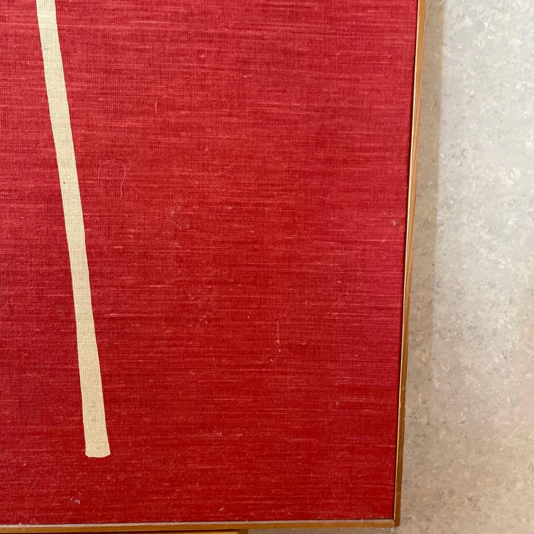 宮脇綾子 布 創作 木枠 彼岸花 アート 壁掛け インテリア 花 アップリケ