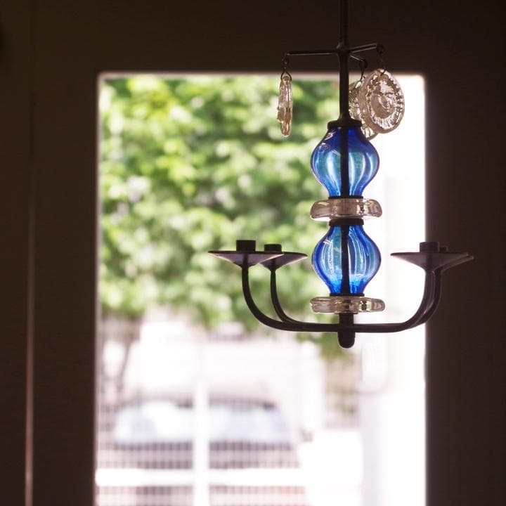 エリックホグラン キャンドルスタンド キャンドルホルダー プレート 吹きガラス