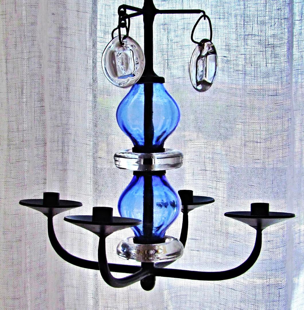 エリックホグラン キャンドルスタンド キャンドルホルダー プレート 吹きガラス