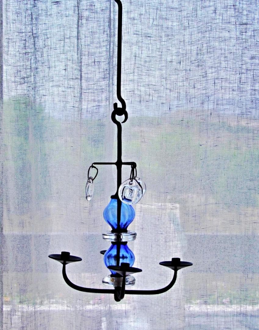 エリックホグラン キャンドルスタンド キャンドルホルダー プレート 吹きガラス