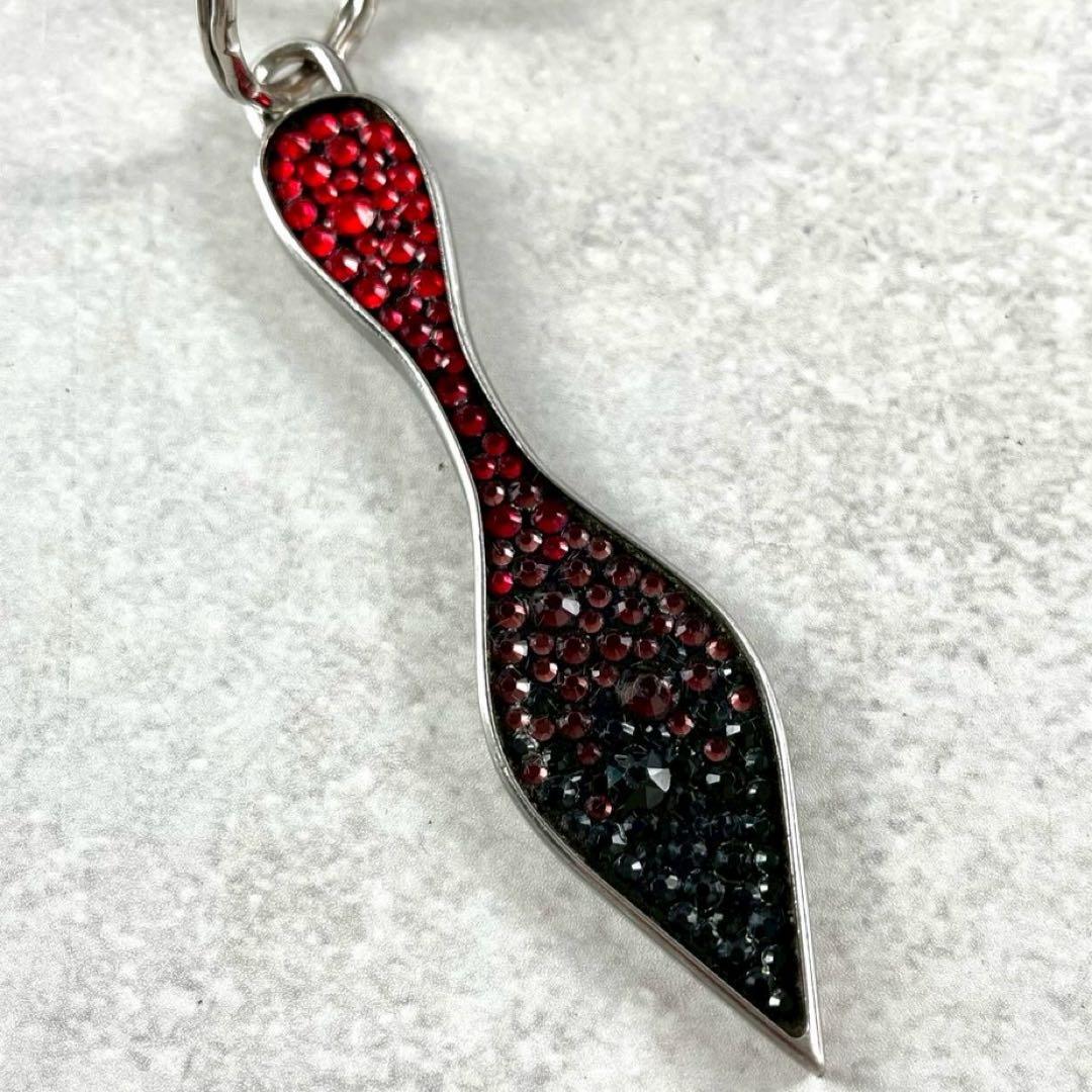 【極美品】クリスチャンルブタン キーリング レッドソール ロゴ金具 赤