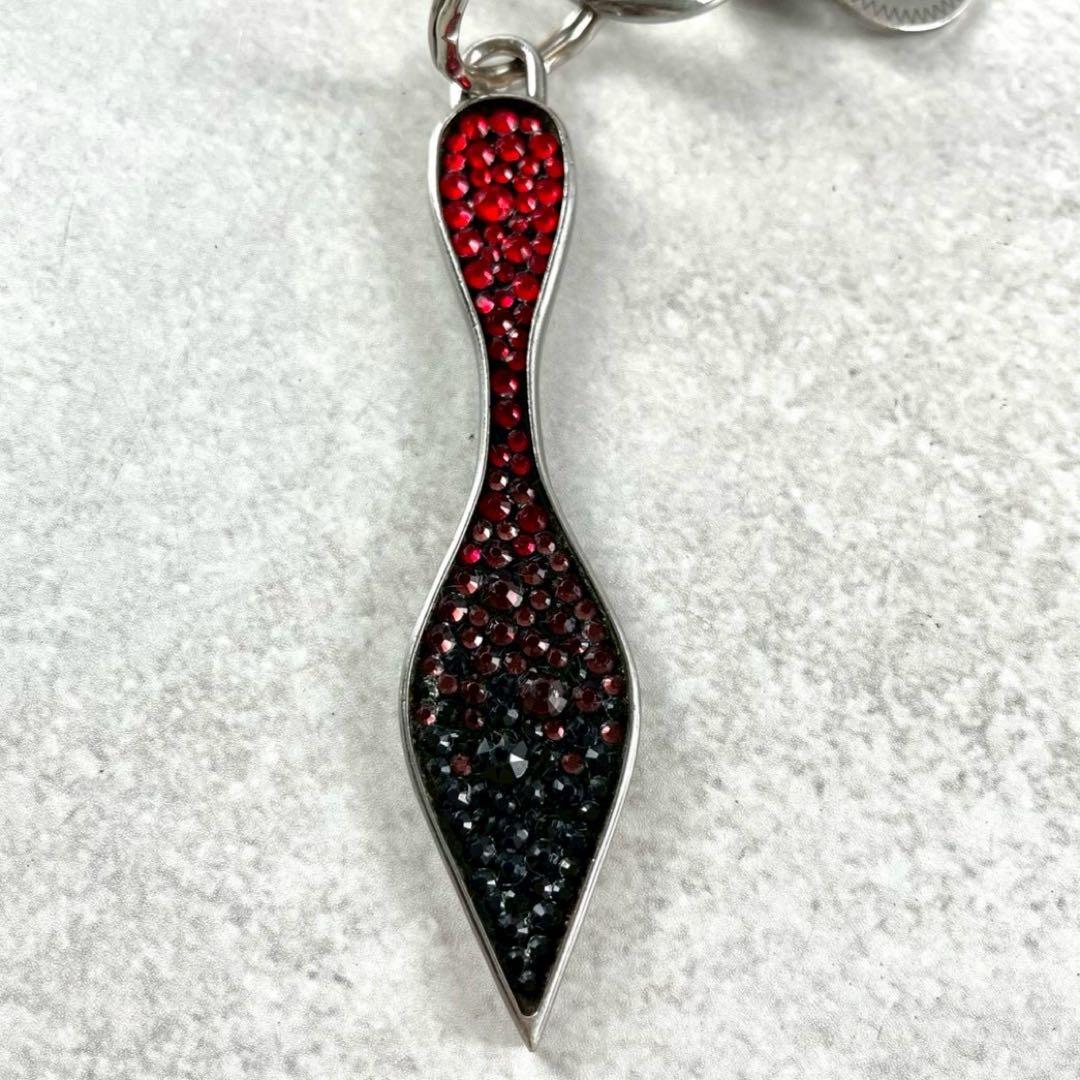 【極美品】クリスチャンルブタン キーリング レッドソール ロゴ金具 赤