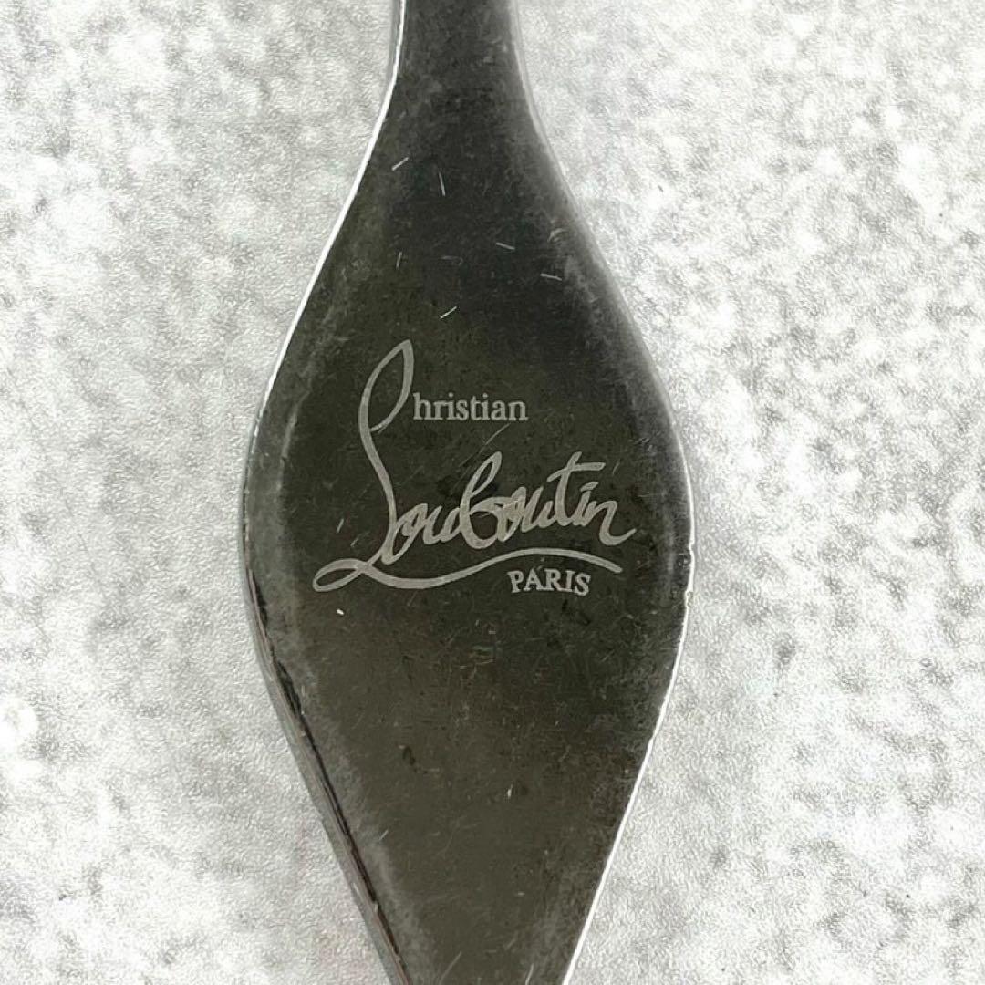 【極美品】クリスチャンルブタン キーリング レッドソール ロゴ金具 赤