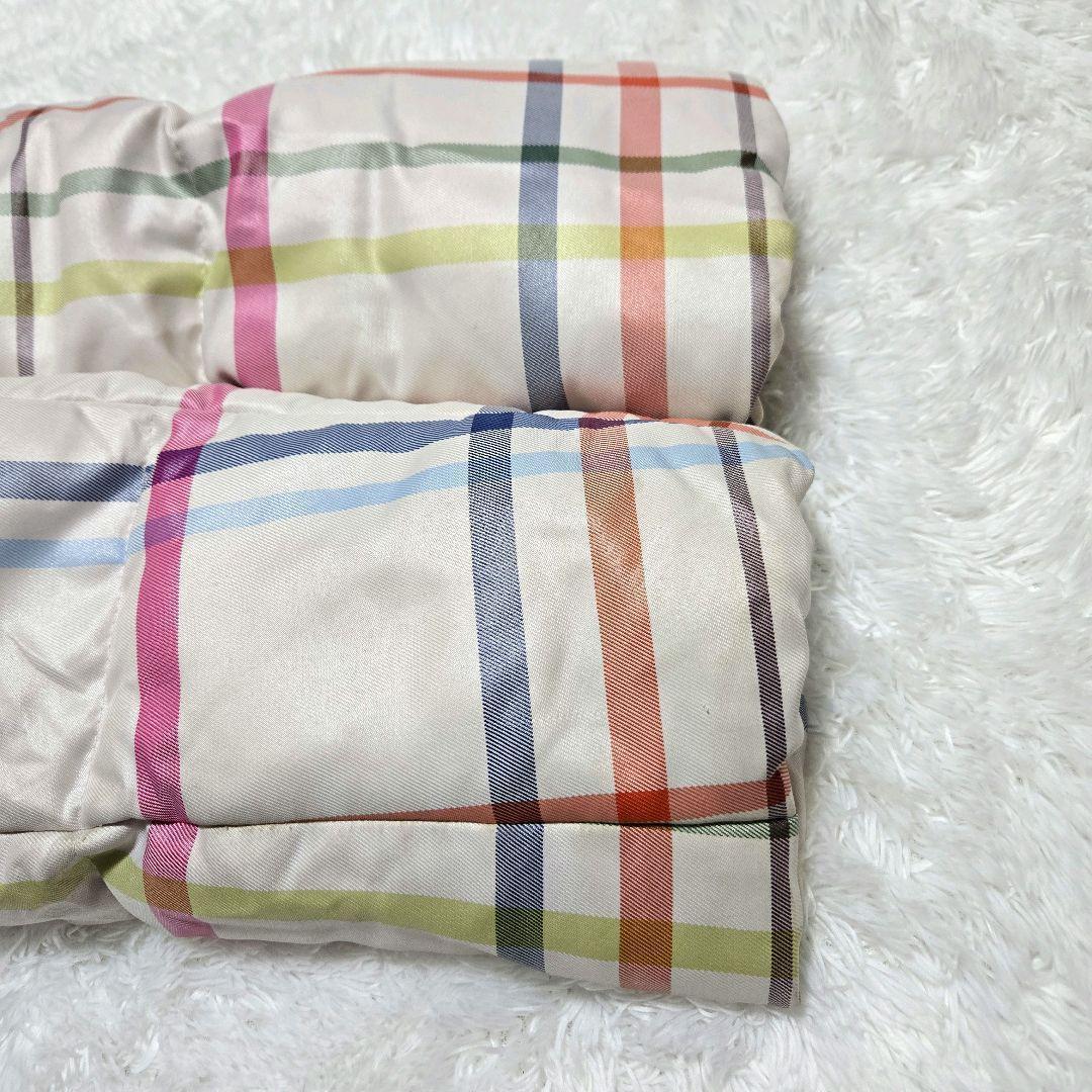 リクエスト品☆COACH ダウンジャケット ボア襟 羊革 マルチチェック S/P