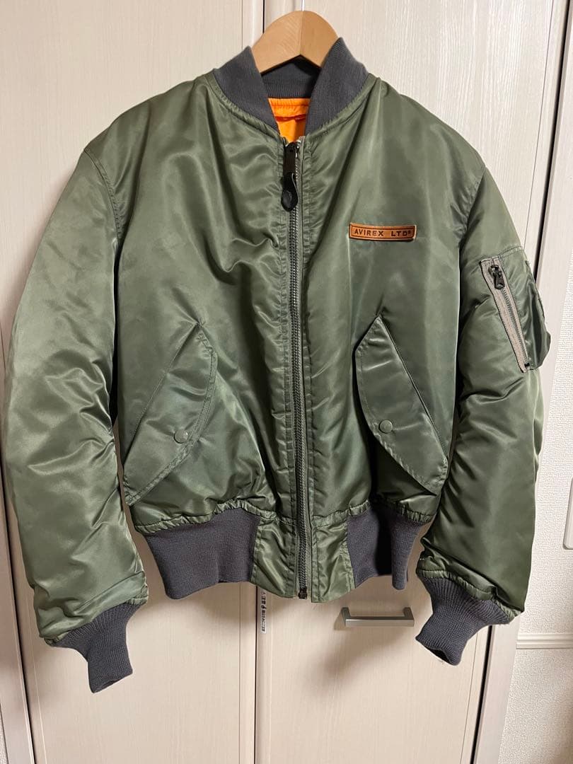 USA製 AVIREX MA-1 フライトジャケット オリーブグリーン