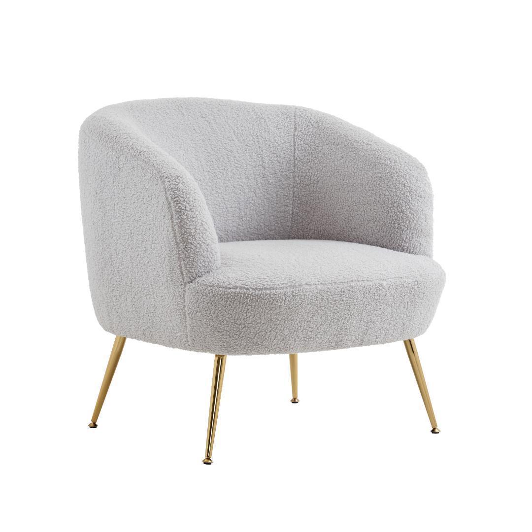 【グレー】ソファ チェア 一人掛けソファ リビングチェア ふんわり 柔らかい