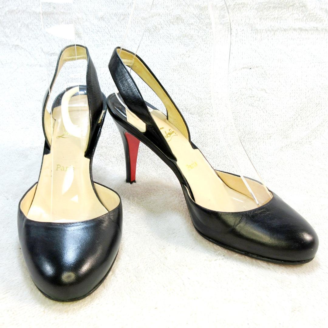 ✨美品✨クリスチャン ルブタン ブラックレザー パンプス EU34.5