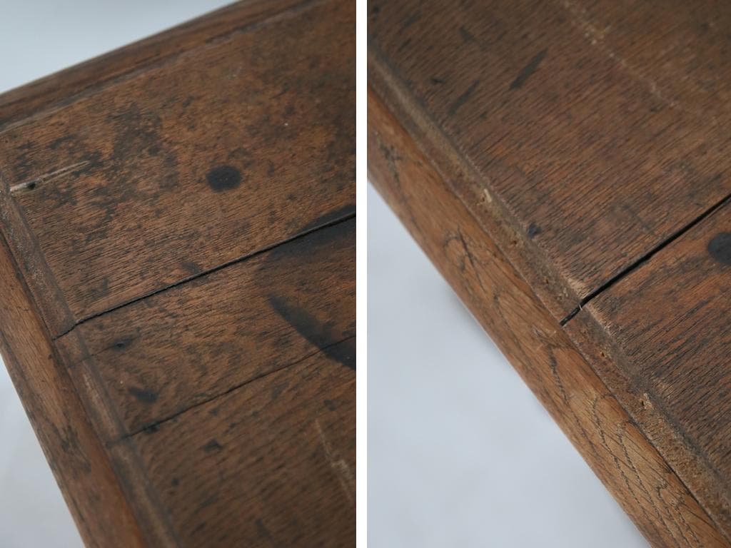 フランスアンティーク鉄脚カフェテーブル/ビストロ机/ダイニング飾り棚(86-96