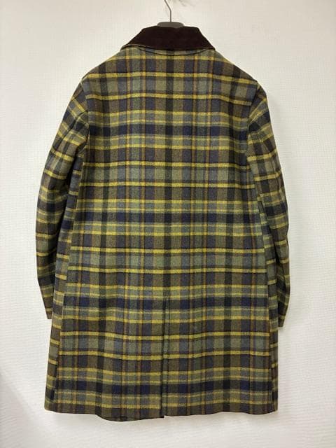 【美品】MACKINTOSH ゴム引きステンカラーコート チェック柄