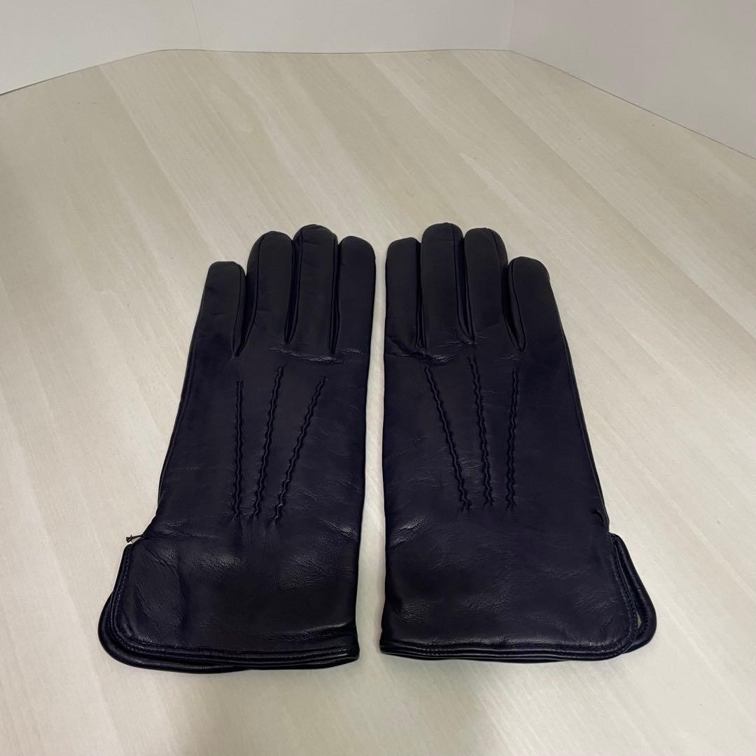 未使用品☆Madova☆手袋☆羊革☆ネイビー☆濃紺☆カシミヤ☆イタリア製