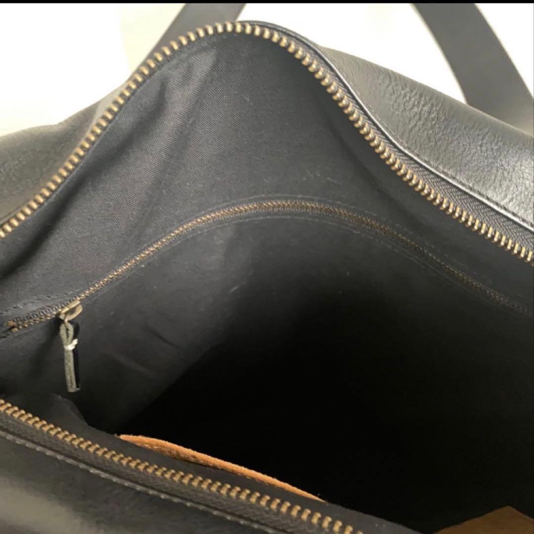 ユルク(yuruku) 本革　トートバッグ　黒　A4サイズ