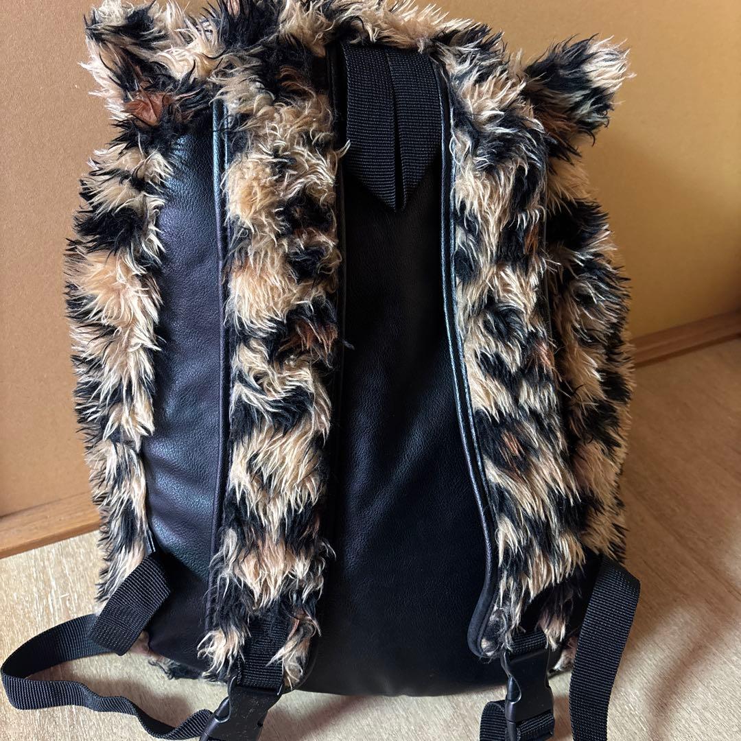 00s GLAD NEWS レオパード ファー リュック 猫耳 平成ギャル