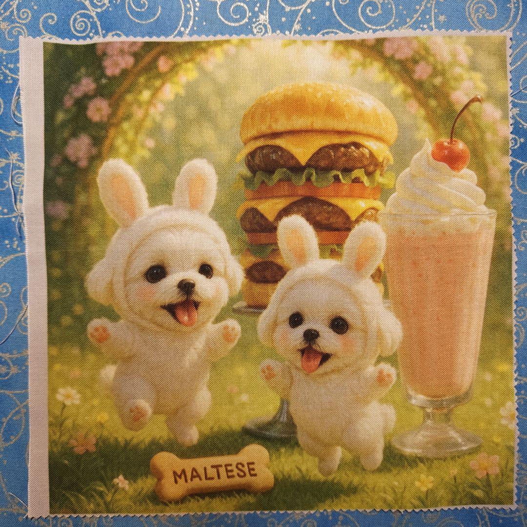 mafuyu　パネル　マルチーズちゃん柄19枚+19枚+12枚＝50枚