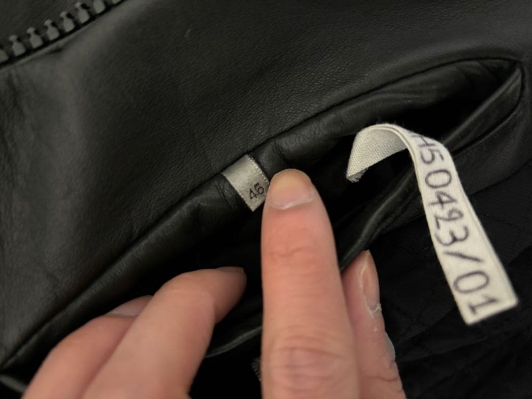 ショーサンプル05AWディオールオム Diorhomme レザージャケット