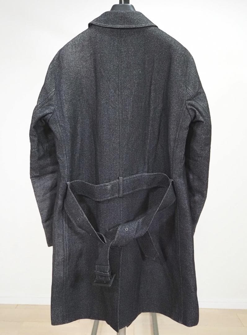 HERNO ヘルノ ベルト付きヘリンボーン中綿比翼コート48