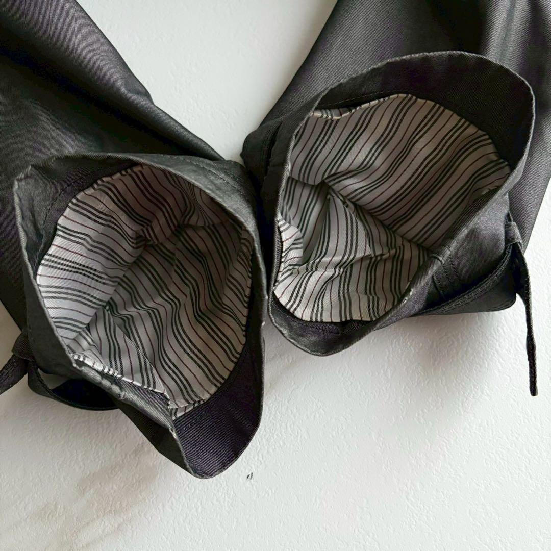 美品◆バーバリーブラックレーベル ライナー ベルト付 トレンチコート 光沢 XL