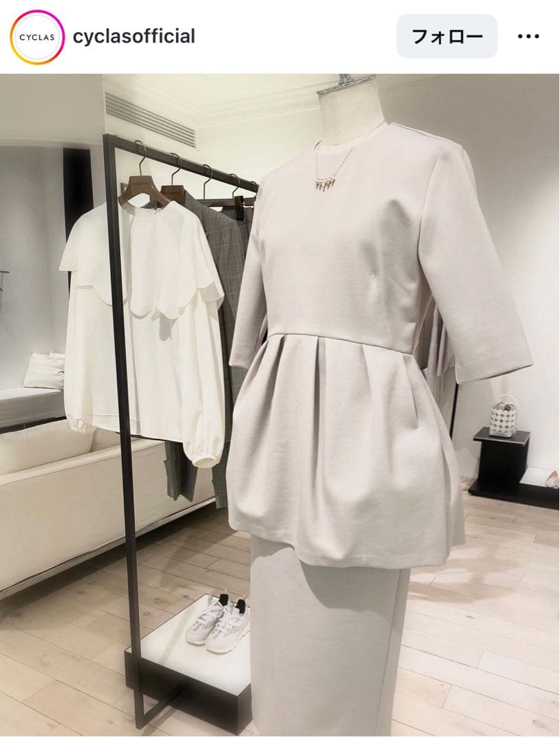 シクラス ペプラム ブラウス トップス 34 ♡