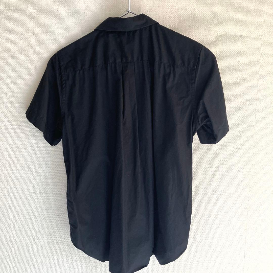 ブラックコムデギャルソン　丸襟シャツ　ブラック　XS
