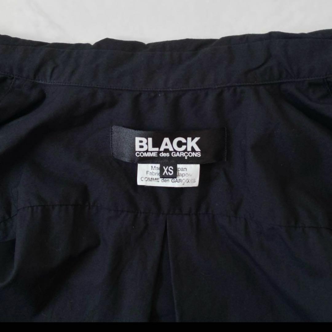 ブラックコムデギャルソン　丸襟シャツ　ブラック　XS