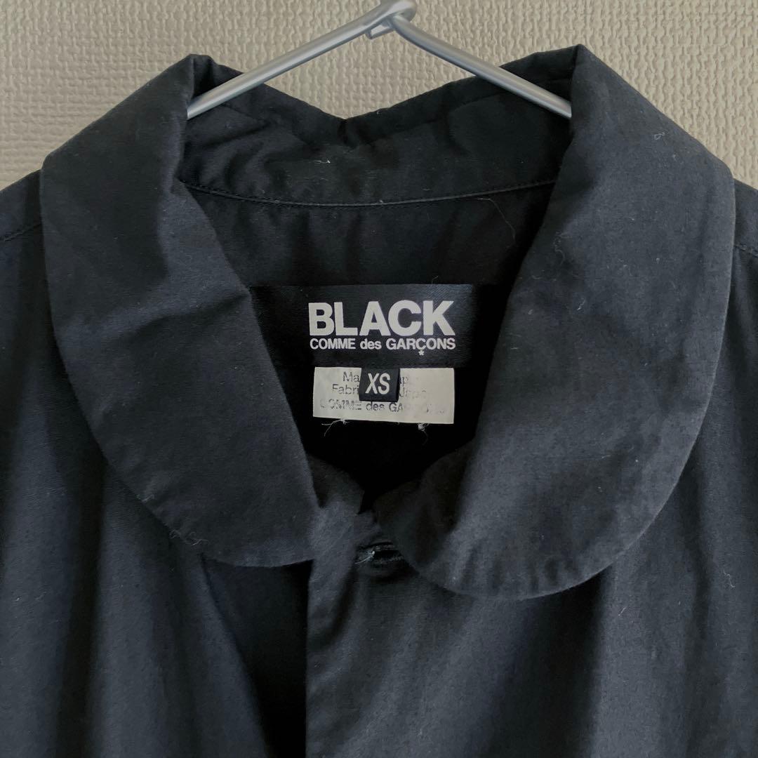 ブラックコムデギャルソン　丸襟シャツ　ブラック　XS