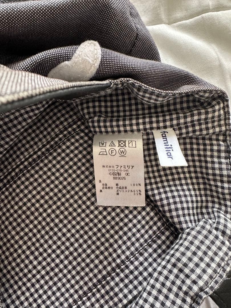 ファミリア 70周年 限定 ミニ デニム トート バッグ ブラック