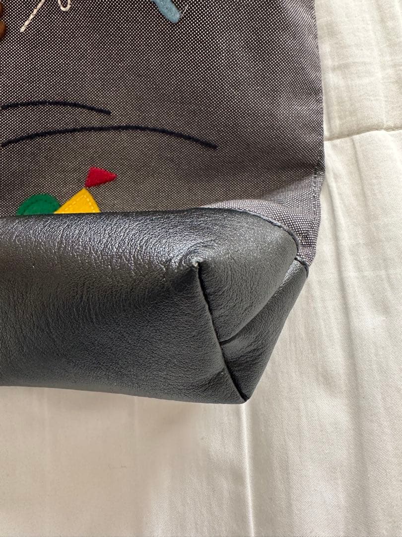 ファミリア 70周年 限定 ミニ デニム トート バッグ ブラック