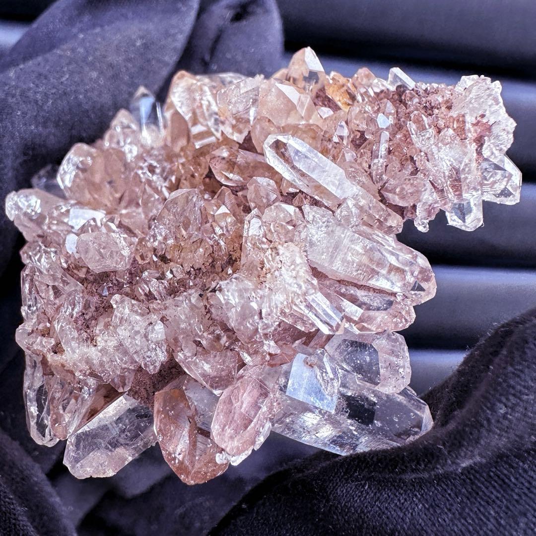 爆レア❗️高透明度❗️キラキラ♡ピンクレムリアンクォーツクラスター水晶A1542
