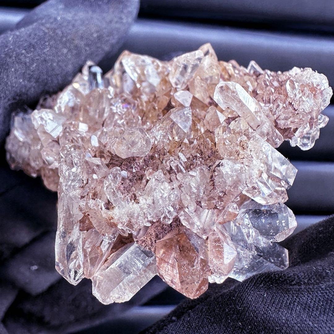 爆レア❗️高透明度❗️キラキラ♡ピンクレムリアンクォーツクラスター水晶A1542