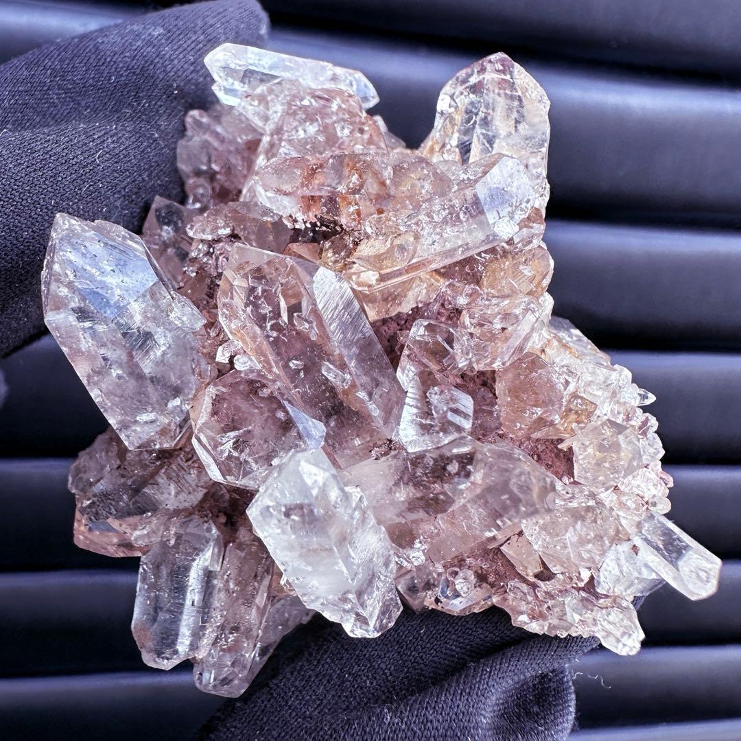 爆レア❗️高透明度❗️キラキラ♡ピンクレムリアンクォーツクラスター水晶A1542