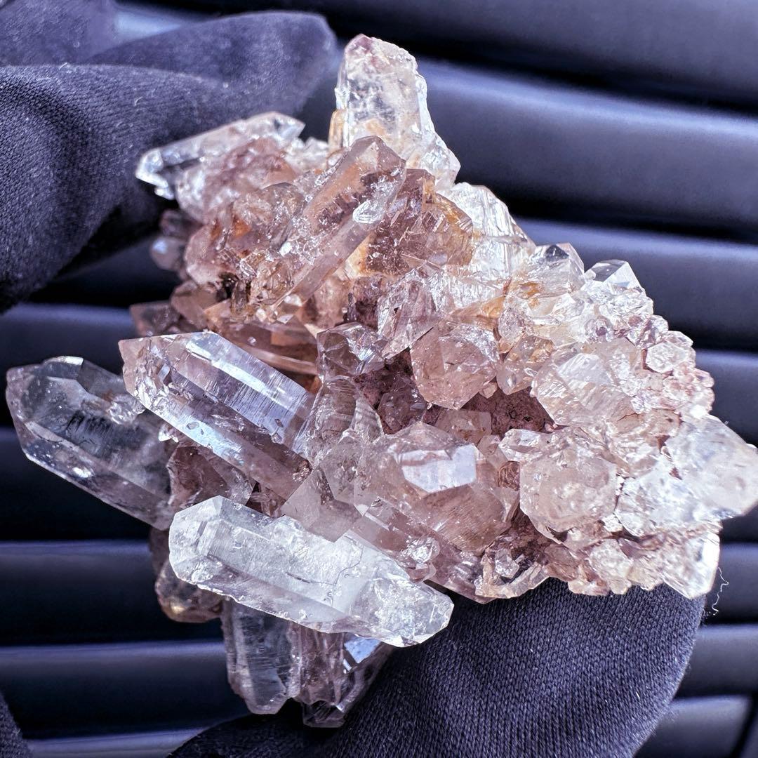 爆レア❗️高透明度❗️キラキラ♡ピンクレムリアンクォーツクラスター水晶A1542
