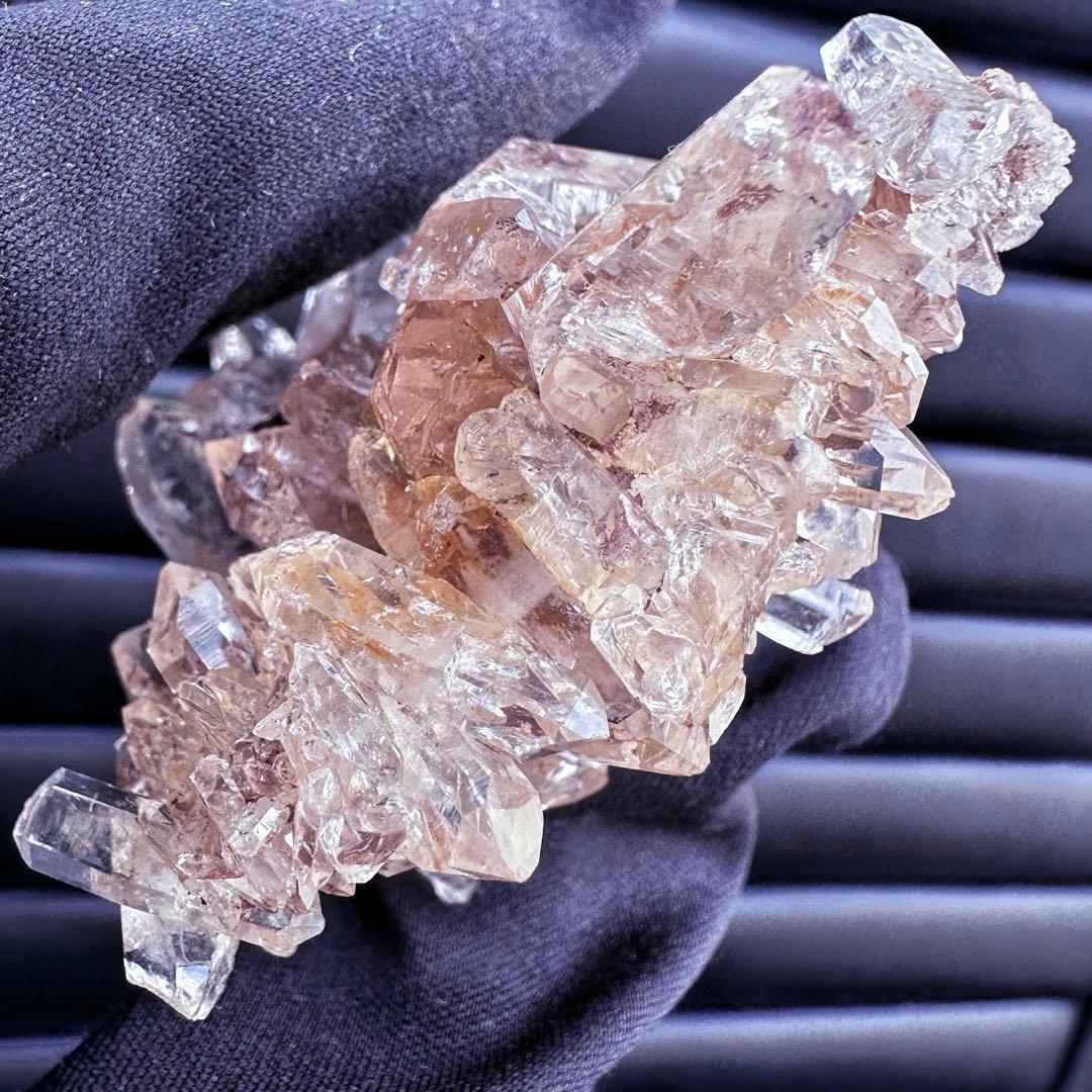 爆レア❗️高透明度❗️キラキラ♡ピンクレムリアンクォーツクラスター水晶A1542