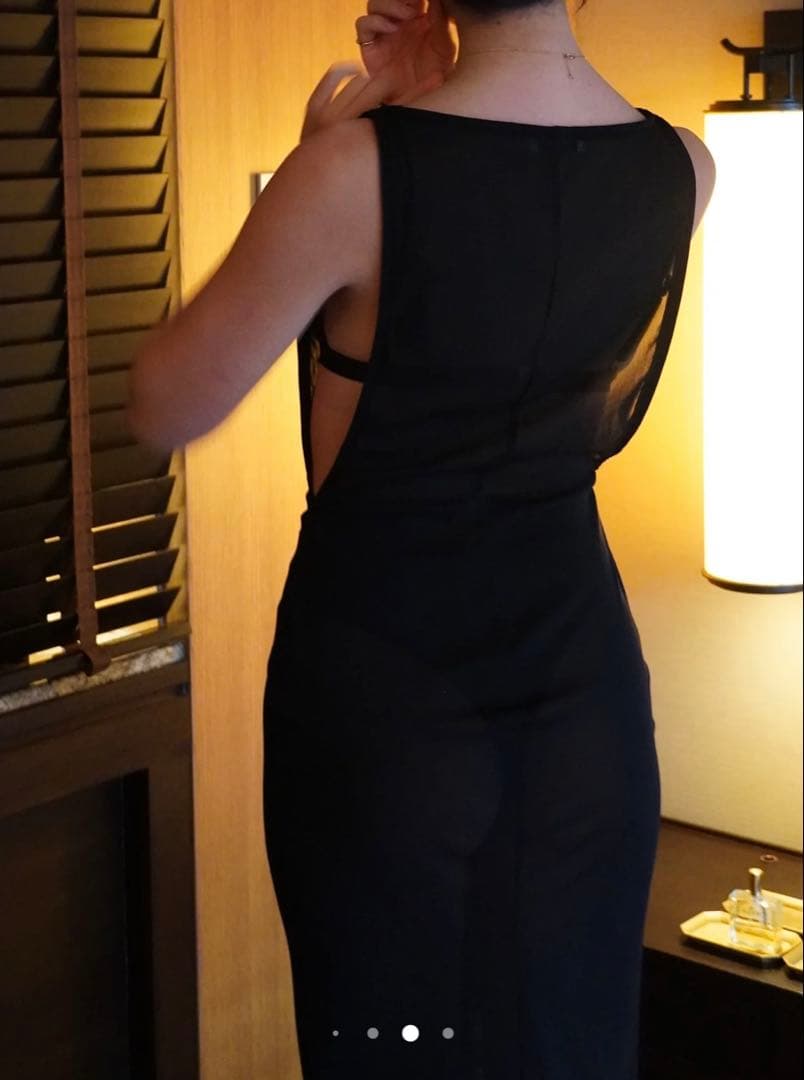 【試着のみタグ付き】sisandi SERENADE DRESS ブラック1T