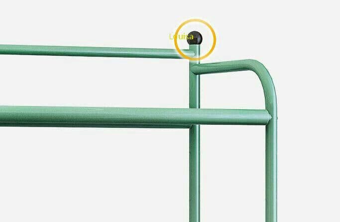 置物棚 5段 台所収納棚、花棚 多機能収納棚 グリーン55