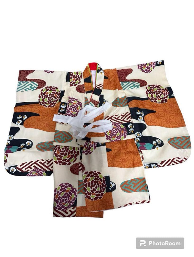 3歳用着物セット（多色花柄）