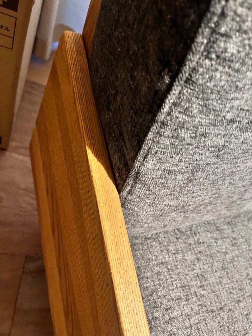 モダン木製フレーム 2人掛けソファ