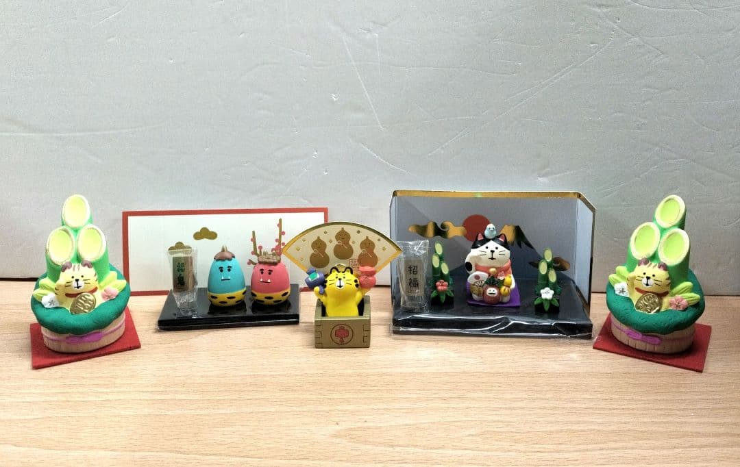 デコレ concombre 縁起物 置物セット