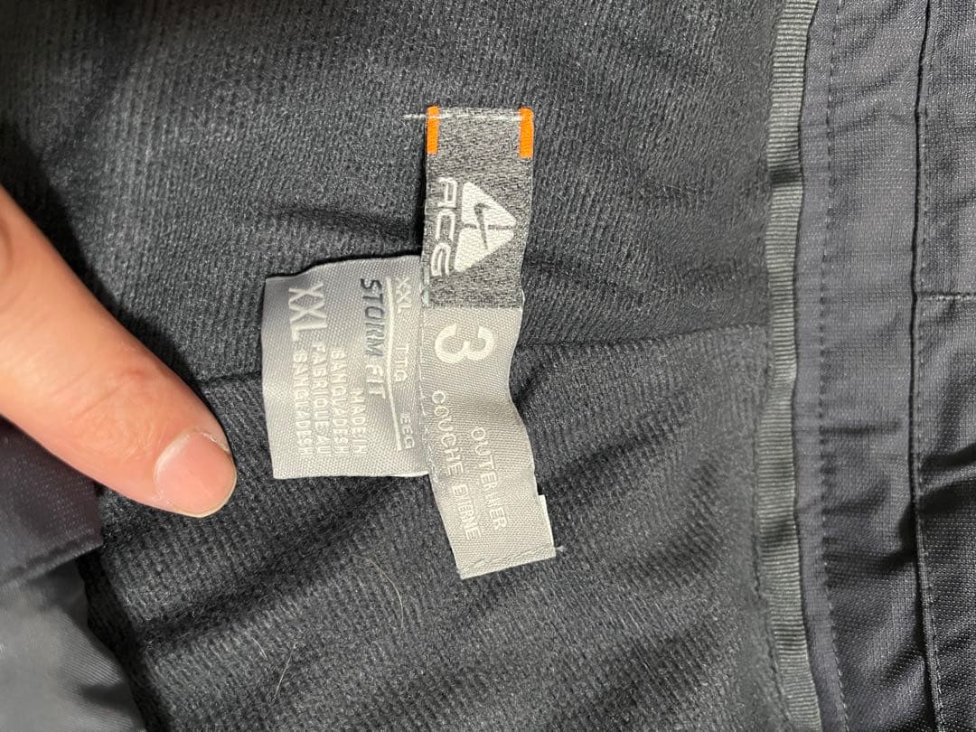 は*ち様 希少　Nike ACG スノボ　ウェア　ダークグレー　XXL