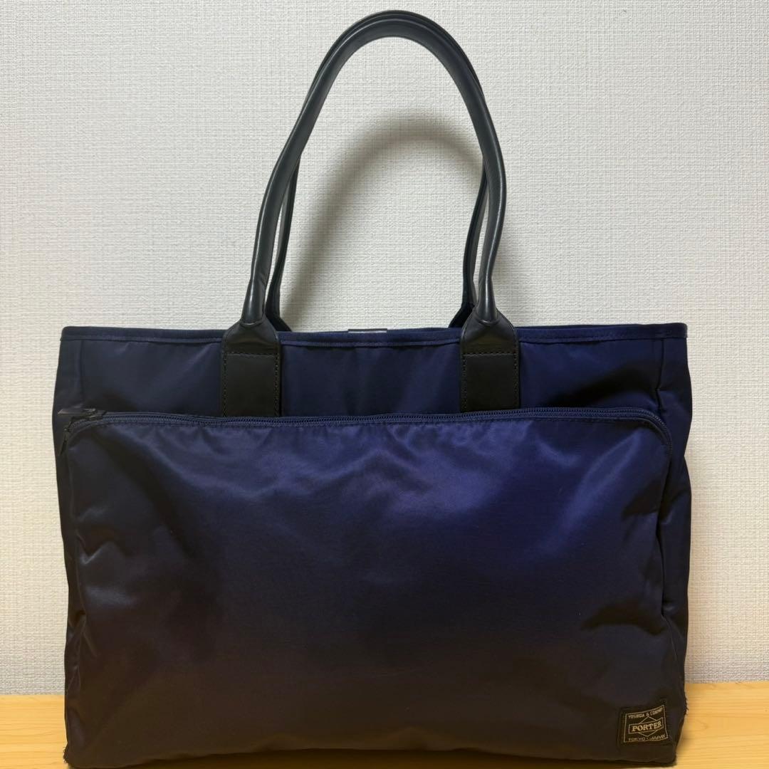 PORTER TIME トートバッグ ネイビー
