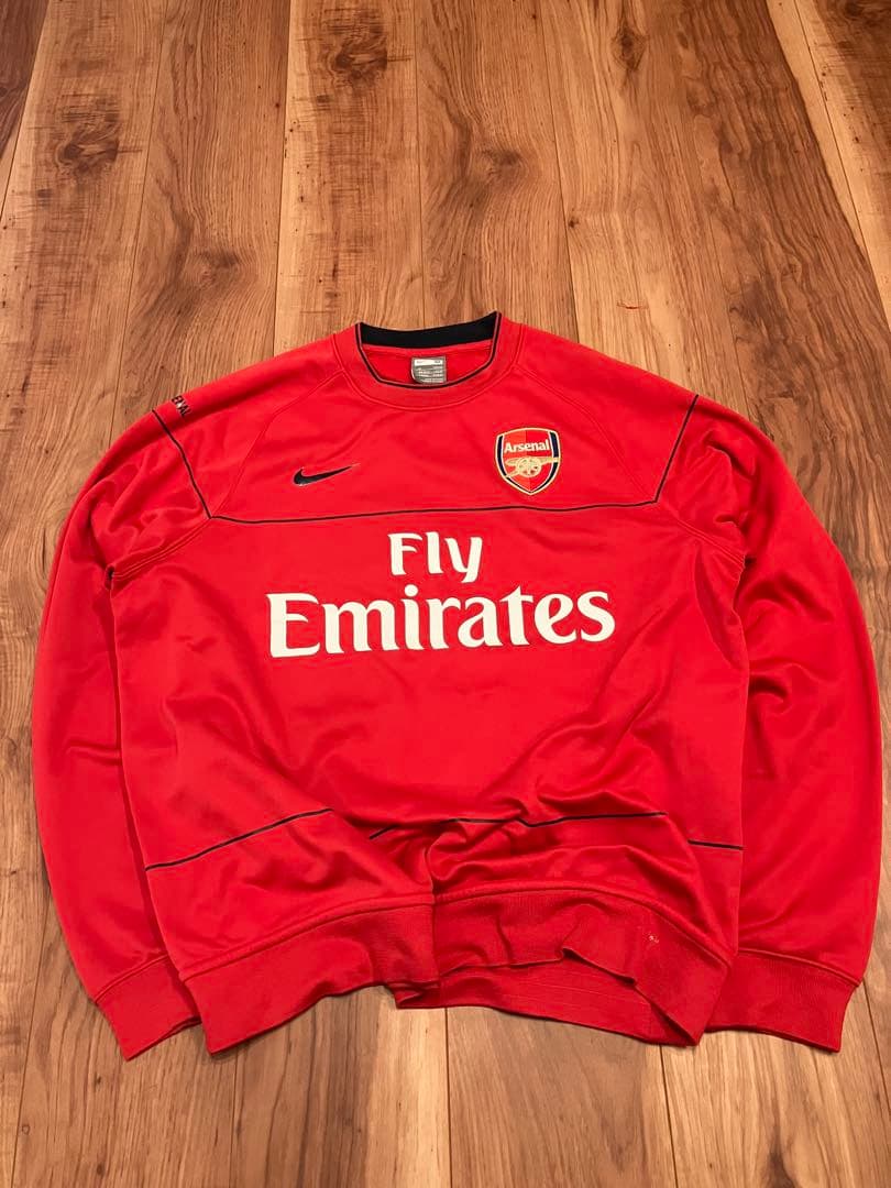 アーセナルFC Nike スウェット 赤 古着　ナイキ　プレミアリーグ