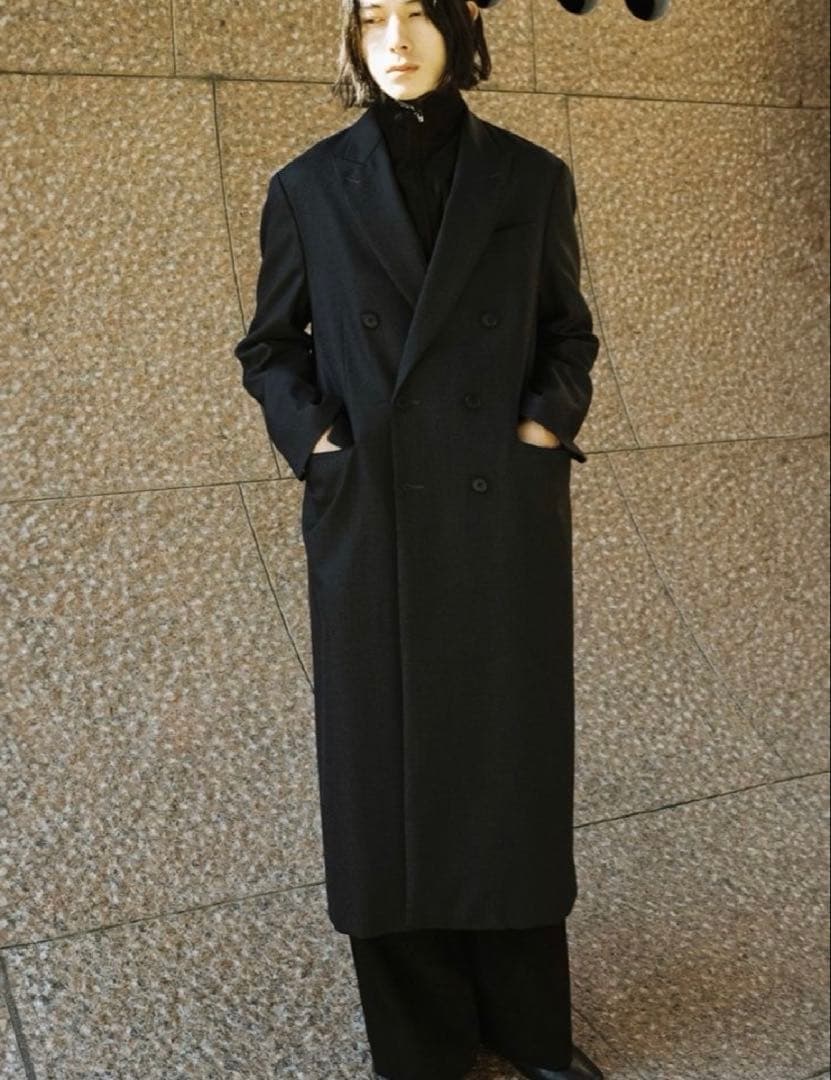 LIDNM DOUBLE BREASTED CHESTERダブルチェスターコート