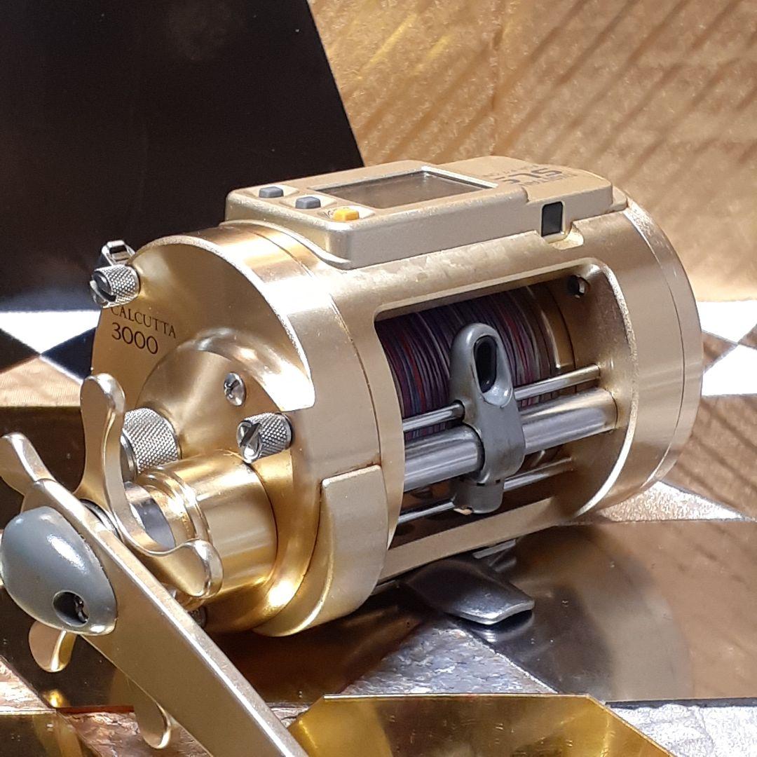 シマノ カルカッタ デジタナSLS 3000 船用 タイラバ ベイトリール 美品