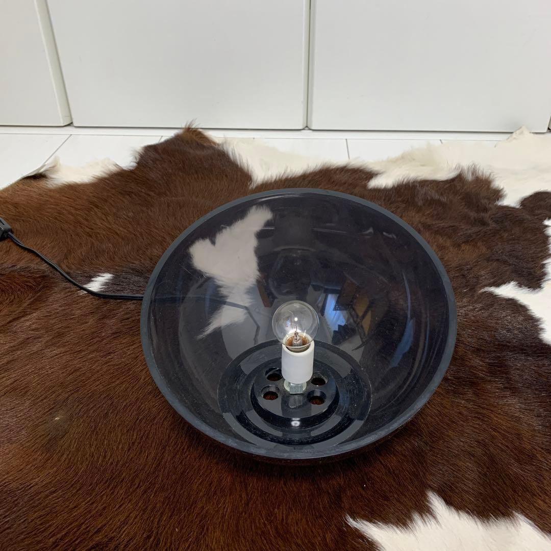 ☆ビンテージファニチャー！90's スモークアクリルボール型ランプ 間接照明